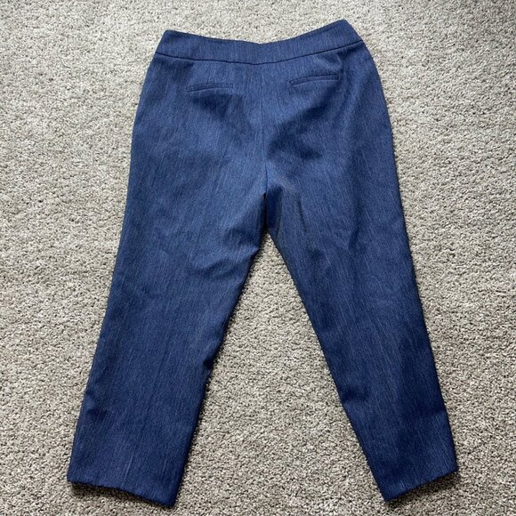Kasper Womens Denim Trousers Size 12 Mid-Rise Straight Leg Made In Vietnam - Picture 3 of 9